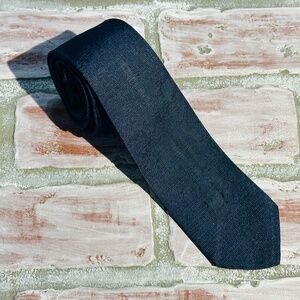 Vintage 60s Grahams 100% Silk Knight Emblem Blue Skinny Tie from Pasadena Plaza